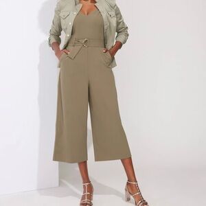 WHBM Crepe Sleeveless Jumpsuit